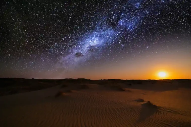 Nuit dans le désert près de Djerba