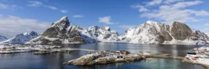 Une vue aérienne des îles Lofoten